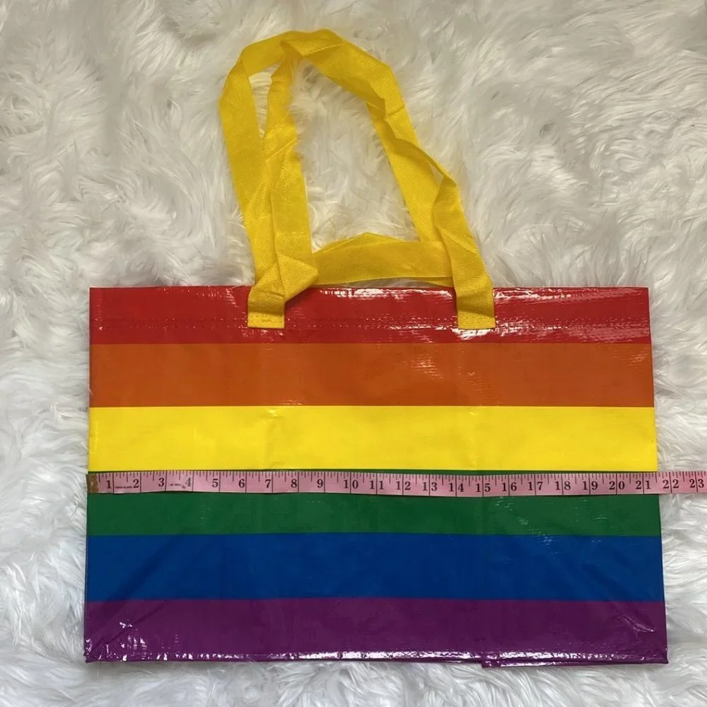 IKEA Rainbow Reusable Shopping Large Tote Bag